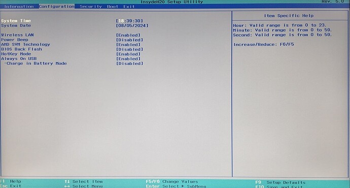 BIOS Configuration