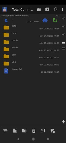 Total Commander Foldery Android 11