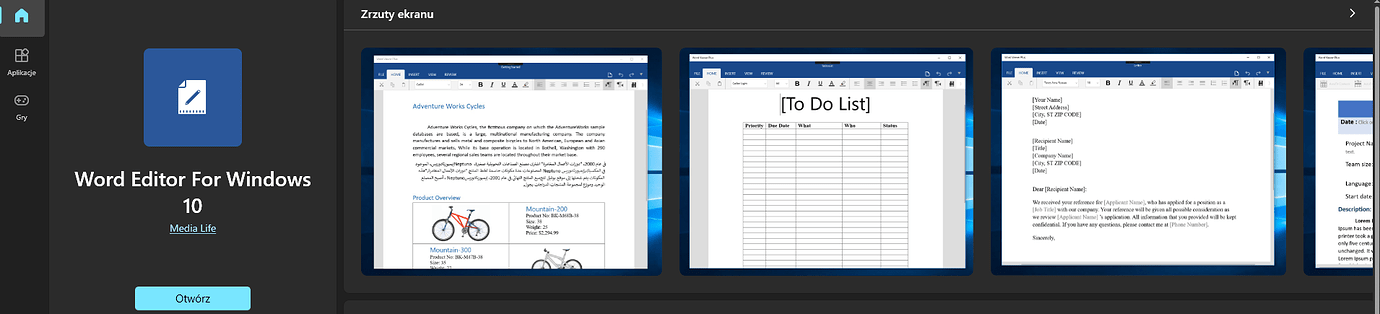 WORD 2003 KONWERSJA PLIKU visual data 2