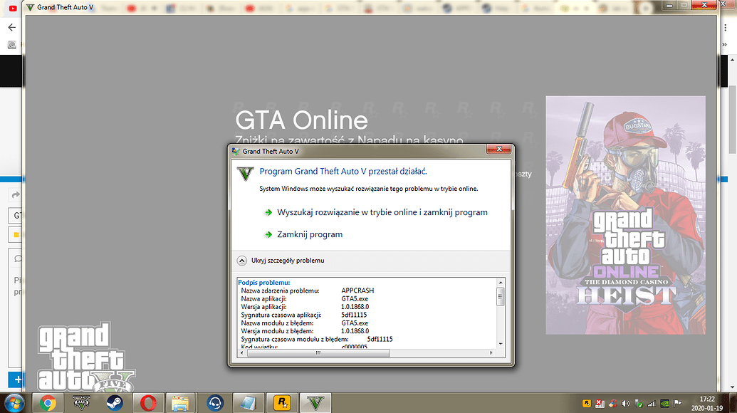 Gta 5 appcrash как исправить