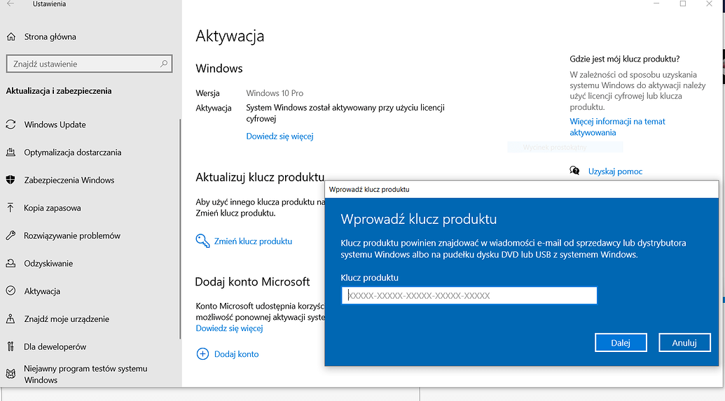 Twoja Przegladarka Nie Rozpoznaje Zadnego Z Dostepnych Formatow Wideo W10-nie aktywuje PRO, rozpoznaje jako Home - Windows 10 - dobreprogramy