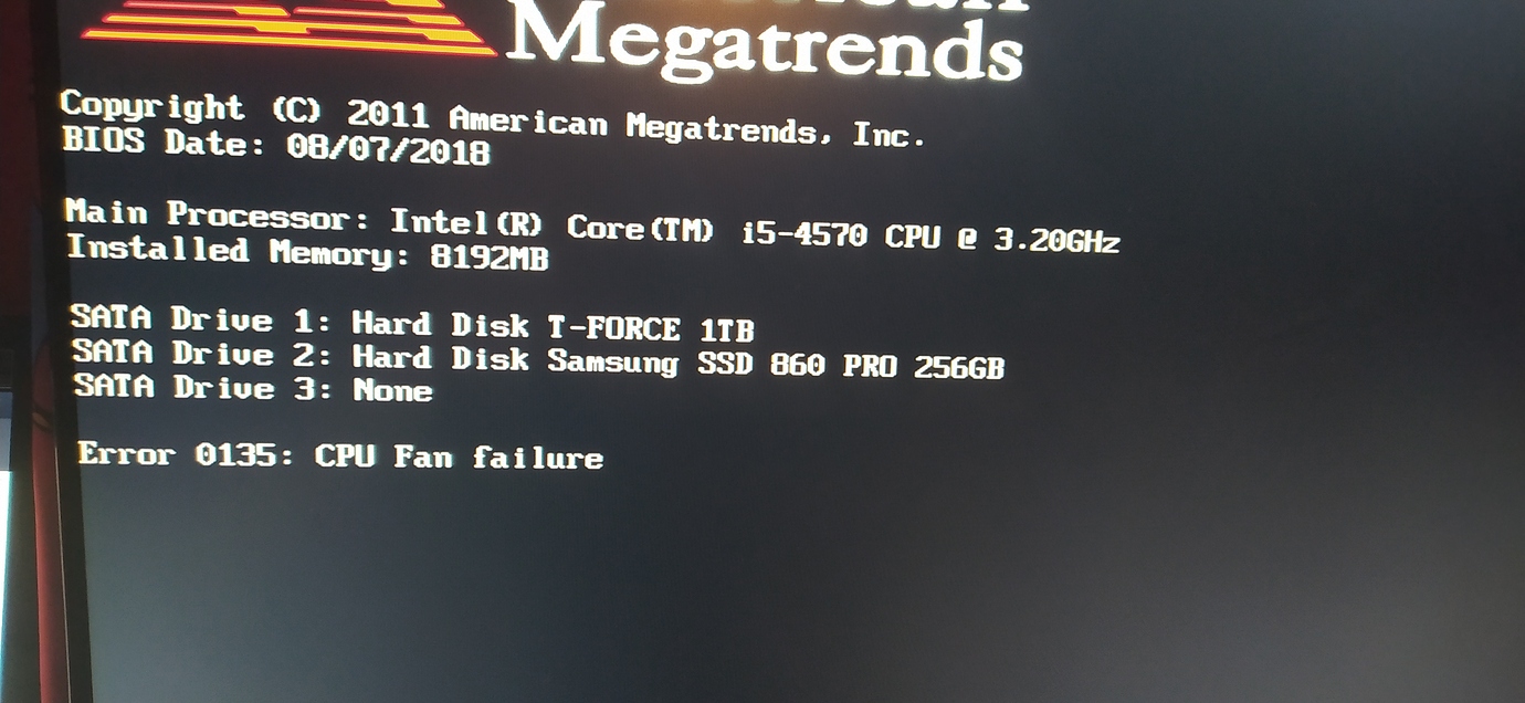 Error 0135 cpu fan failure problemy z oprogramowaniem
